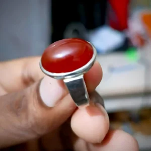 লাল আকিক পাথরের আংটি প্রিমিয়াম